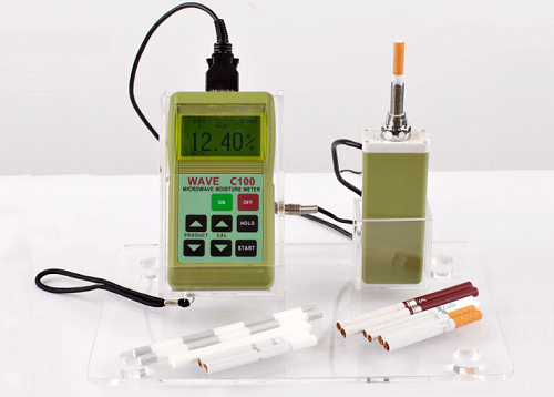 WAVE C100 PORTABLE CIGARETTE / FILTER ROD MOISTURE METER